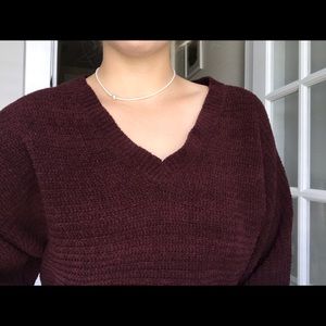 Maroon sweater